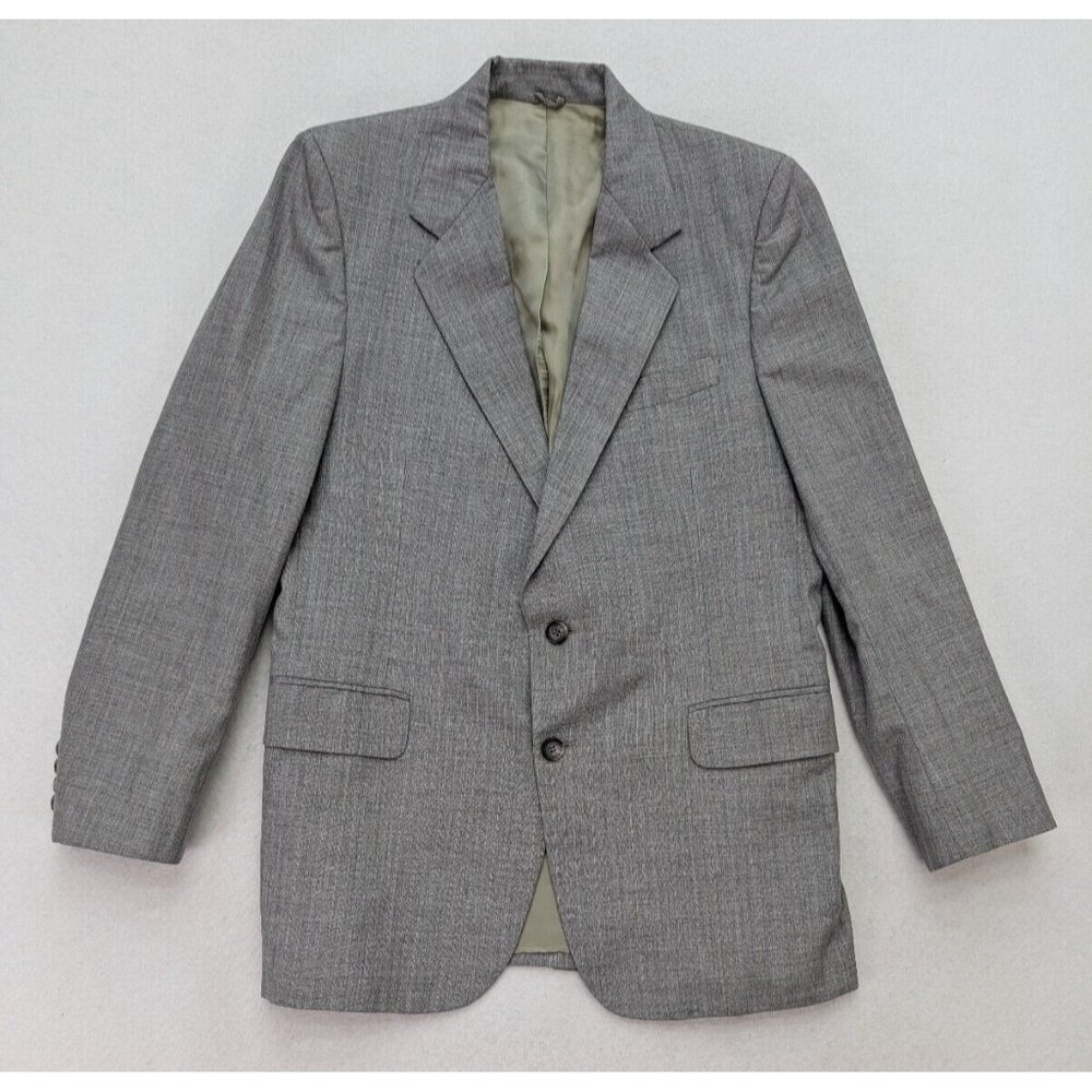 Etienne Caron Vintage Men's Blazer Jacket Sport Coat Size 40R Gray